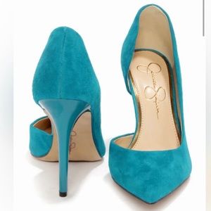 Jessica Simpson Teal Pumps